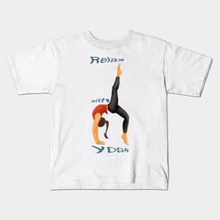 Yoga girl Kids T-Shirt